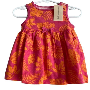 First Impressions Baby Girls Sleeveless Palm Tunic, Created for‎ Macy's-NWT